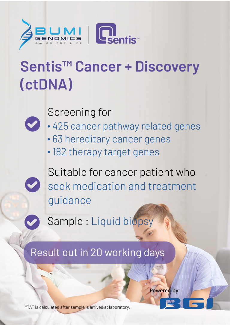 Sentis™ Cancer Disovery Ctdna Bumi Genomics